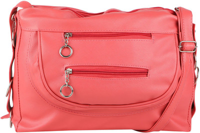 

Deep Rocks Women Casual Pink PU Sling Bag