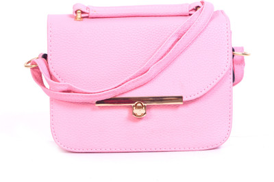 

Bags Craze Women Casual Pink PU Sling Bag