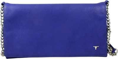 

Bulchee Women Evening/Party Blue Genuine Leather Sling Bag