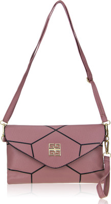 

Genious Women Casual Pink PU Sling Bag