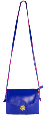 

Heels & Handles Women Casual Blue Leatherette Sling Bag