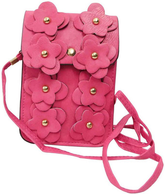

Laviva Girls Pink PU Sling Bag