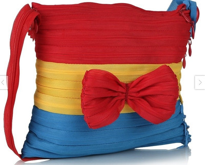 

Use Me Women Casual Yellow, Red, Blue Polyester Sling Bag, Blue;red;yellow