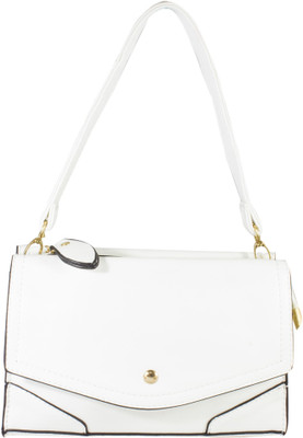

Heels & Handles Women Casual White PU Sling Bag