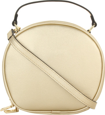 

Alvaro Castagnino Women Gold PU Sling Bag