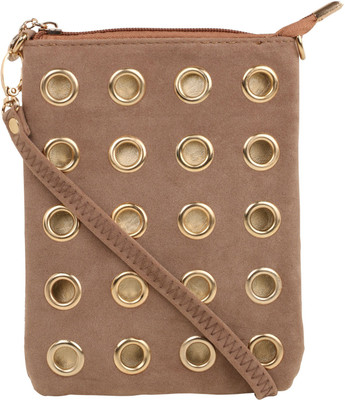 

Satchel Women Casual Beige PU Sling Bag