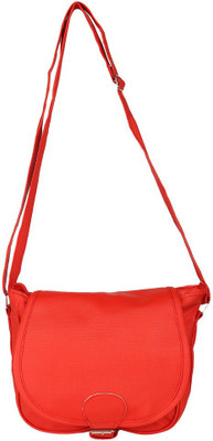 

Radhe Collection Women Casual Red PU Sling Bag