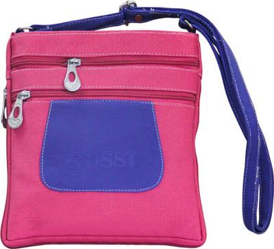 

Moladz Women Casual Pink PU Sling Bag