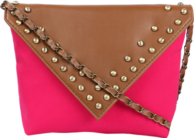 

Kanvas Katha Women Casual Pink Canvas Sling Bag
