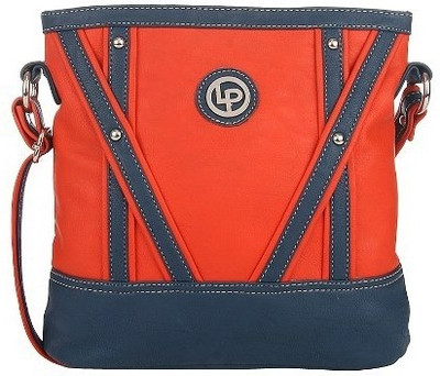 

Lino Perros Women Casual Orange PU Sling Bag