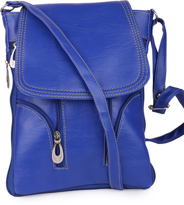 

SKMARTS Women Casual Blue PU Sling Bag