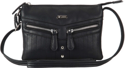 

Lavie Women Casual Black PU Sling Bag