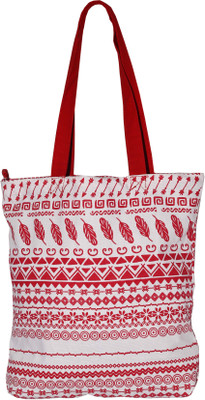 

Bag Factory Women Casual White Canvas Tote