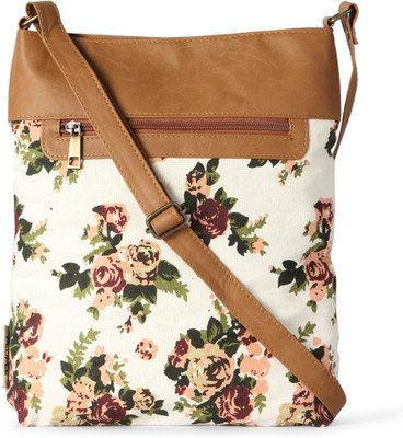 

People Women Casual Multicolor Cotton Sling Bag