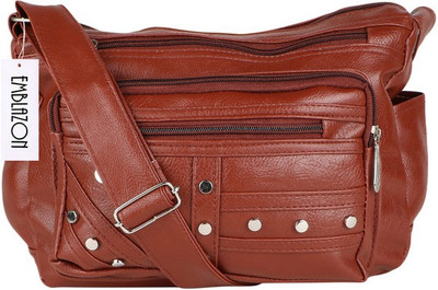 

Lambency Men & Women Casual Multicolor PU Sling Bag