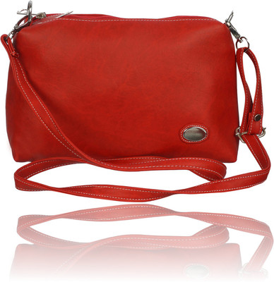 

Belladona Women Casual Red Leatherette Sling Bag