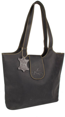 

pingooz Women Casual Black Genuine Leather Shoulder Bag