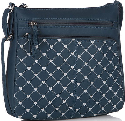 

Peperone Women Casual Blue PU Sling Bag