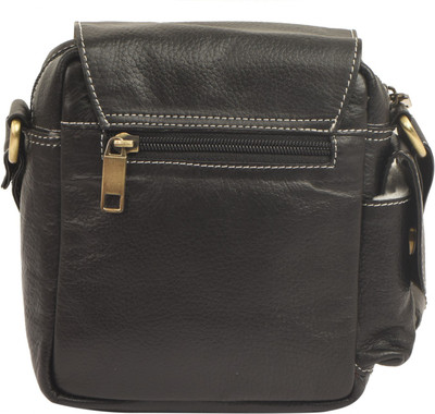 

Blu Whale Women Casual Black Genuine Leather Sling Bag