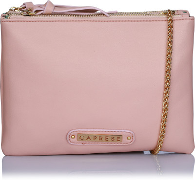 

Caprese Women Evening/Party Pink Leatherette Sling Bag