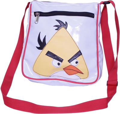 

Kidzbash Girls White Leatherette Sling Bag