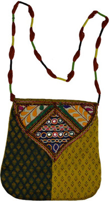

Craftuno Women Casual Multicolor Silk Sling Bag