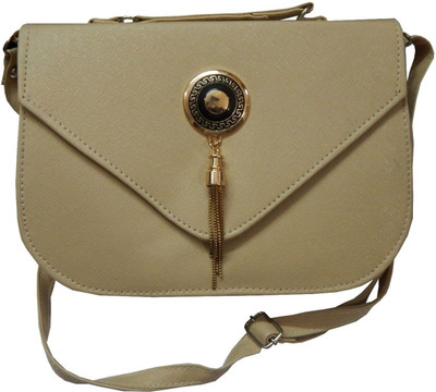 

Navaksha Women White PU Sling Bag