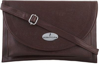 

Fantosy Women Casual Brown PU Sling Bag