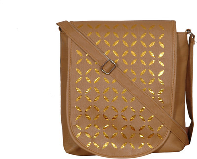 

Styleworld Women Casual Beige PU Sling Bag