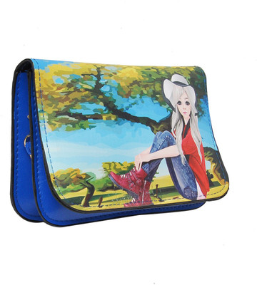 

Hawai Women Evening/Party Multicolor PU Sling Bag