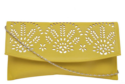 

Hawai Women Evening/Party Yellow PU Sling Bag