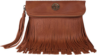 

Lino Perros Women Casual Brown Leatherette Sling Bag