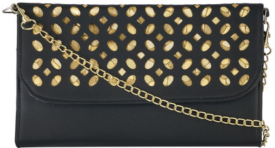 

Fantosy Women Casual Black PU Sling Bag