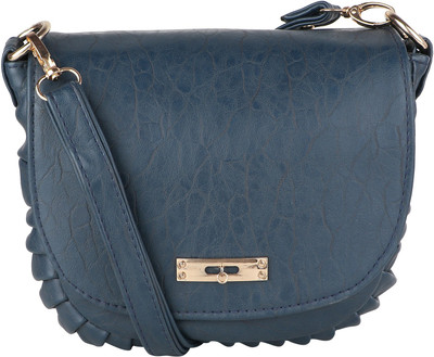 

Emblazon Women Casual Blue PU Sling Bag