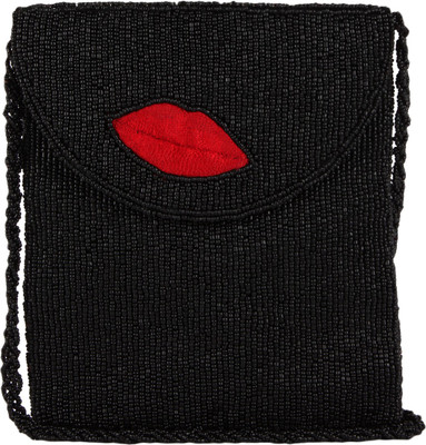 

Ahankara Women Casual Black, Red Beads, Polyester Sling Bag