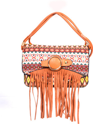 

Bags Craze Women Casual Brown PU Sling Bag
