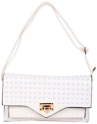 

Trendberry Women White PU Sling Bag