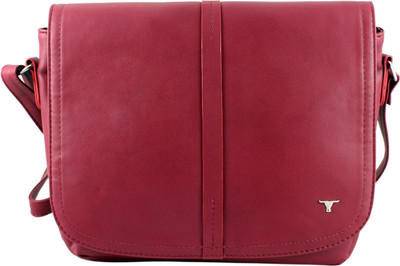 

Bulchee Women Casual Maroon Leatherette Sling Bag