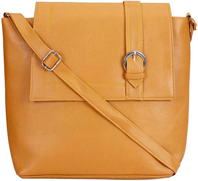 

MAEVA Women Casual Orange Rexine Sling Bag