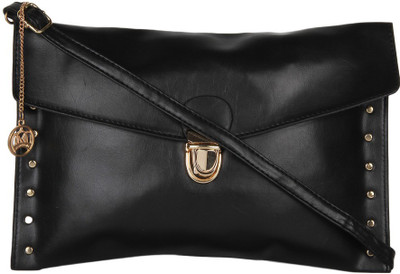 

Moedbuille Women Casual Black PU Sling Bag
