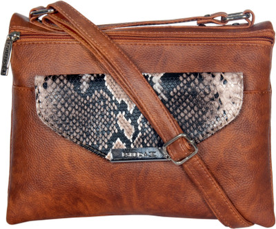 

Esbeda Women Casual Brown PU Sling Bag