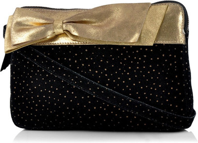 

Neon By Paint Women Casual Black Genuine Leather Sling Bag