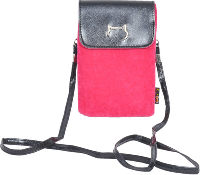 

FabSeasons Women Casual Pink Velvet Sling Bag