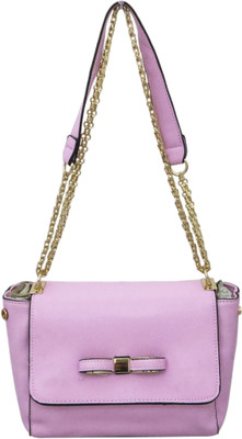 

Heels & Handles Women Casual Pink PU Sling Bag