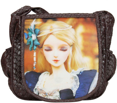 

MAEVA Women Casual Brown Rexine Sling Bag