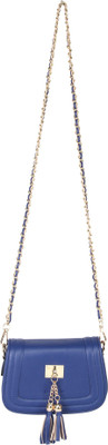 

Giordano Women Evening/Party Blue Genuine Leather Sling Bag