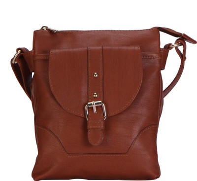 

Kleio Women Casual Maroon PU Sling Bag