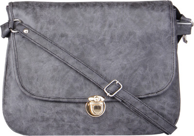 

Voaka Girls Casual Grey Leatherette Sling Bag