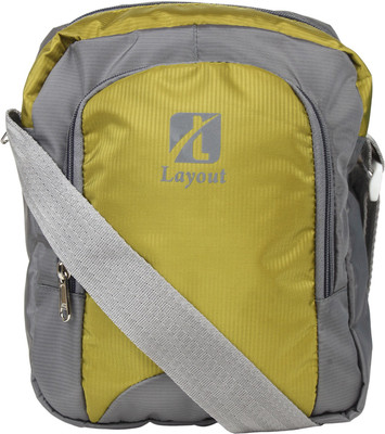 

Layout Men Casual Green Polyester Sling Bag