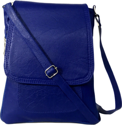 

SPLICE Girls Casual Blue PU Sling Bag